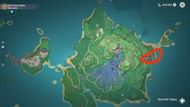 Location of Ayaka's home in Genshin Impact (image via TZ)